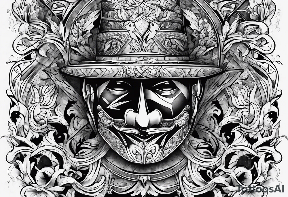 the letters tdm with smoke in the background tattoo idea