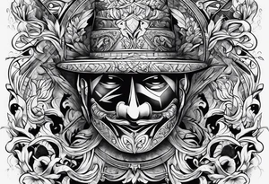 the letters tdm with smoke in the background tattoo idea