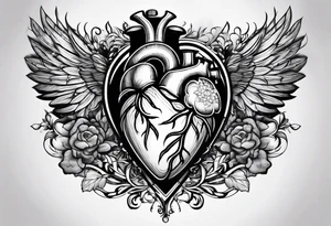 Heart versus mind tattoo idea
