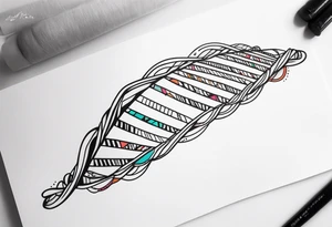 Dna strand tattoo idea