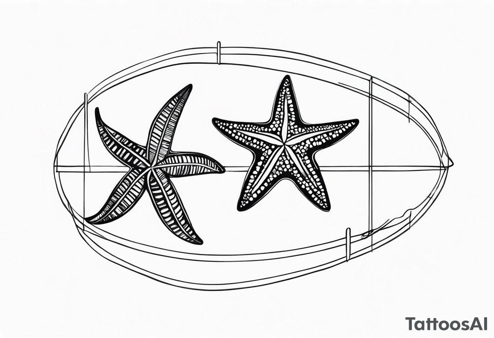 Shell/starfish bracelet tattoo idea