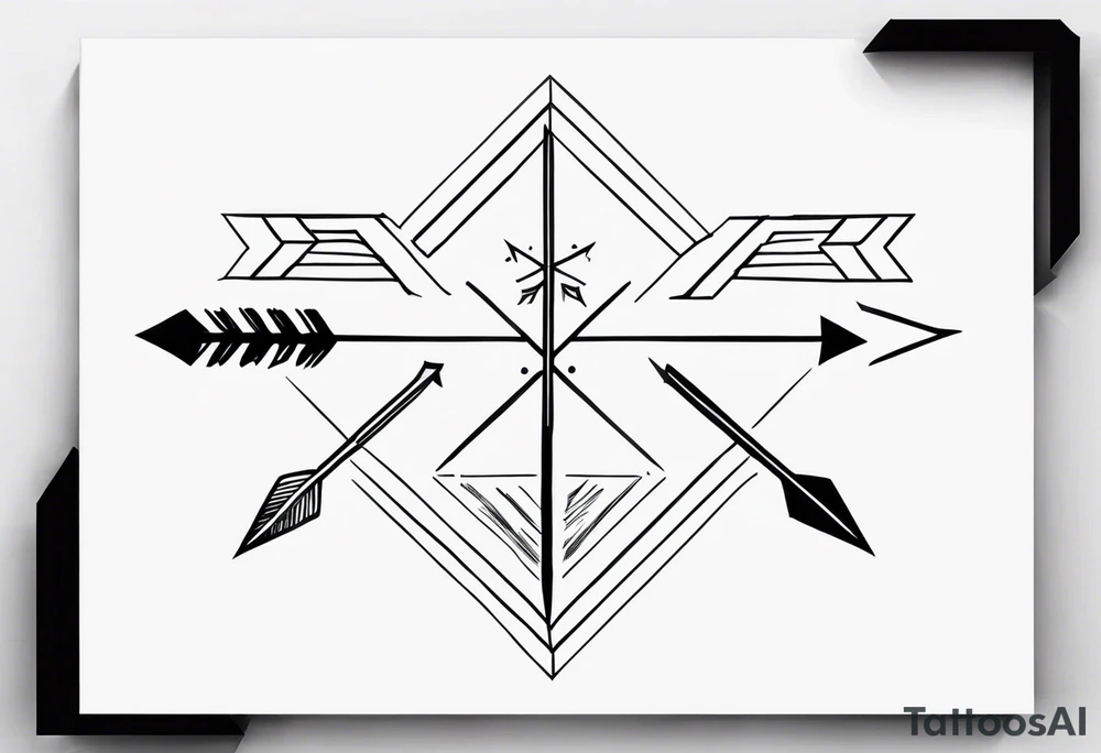 Rustic Arrow tattoo idea