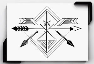 Rustic Arrow tattoo idea