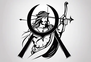 sagittarius, faith, strong, warrior, god, jesus, christ tattoo idea