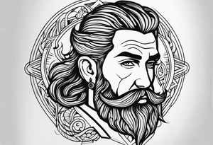 Barba bianca tattoo idea