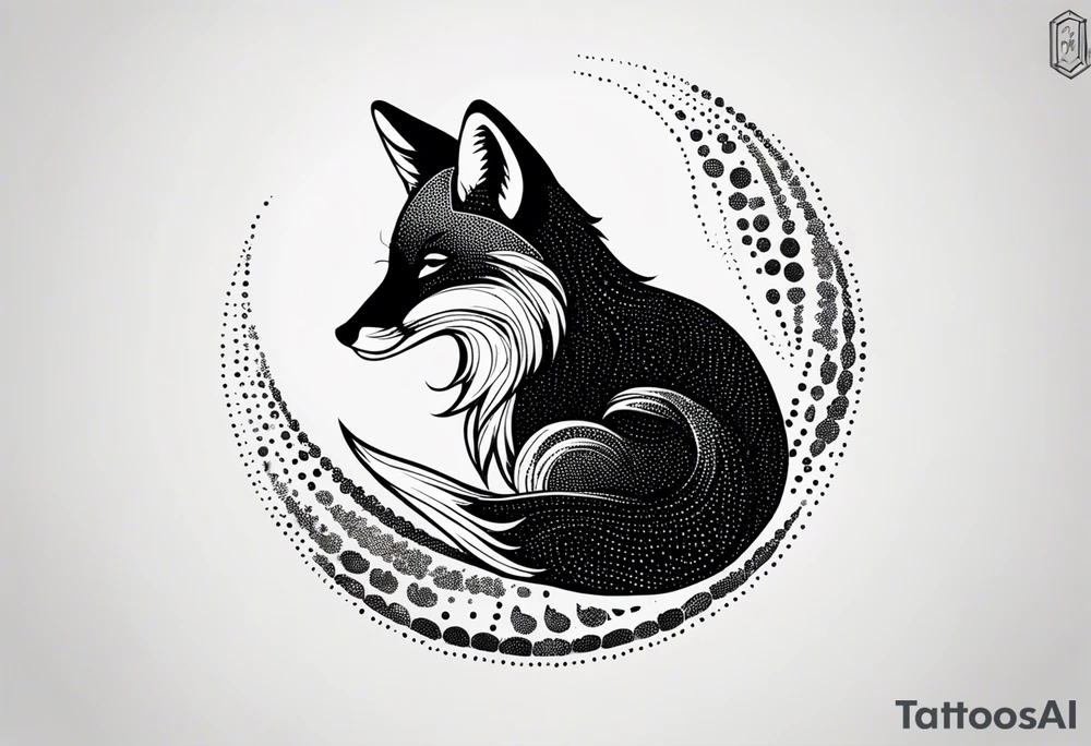 small, fox, pisces, tattoo idea
