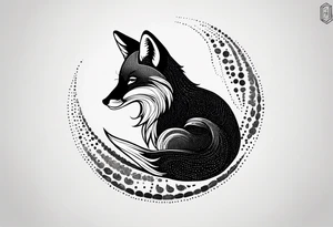 small, fox, pisces, tattoo idea