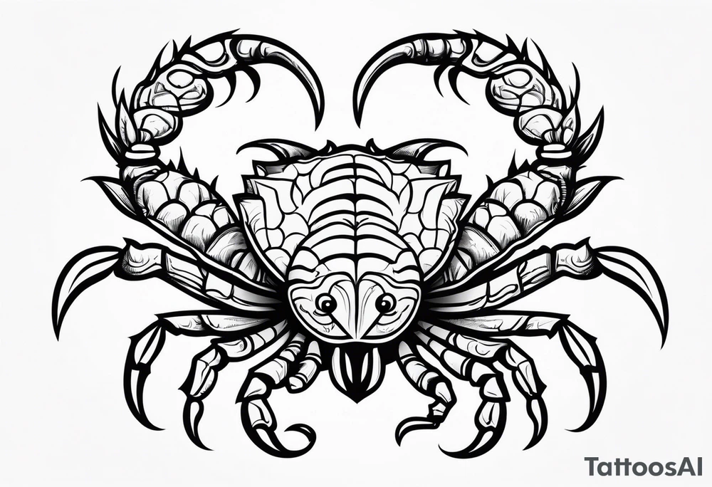 borneo scorpion tattoo idea