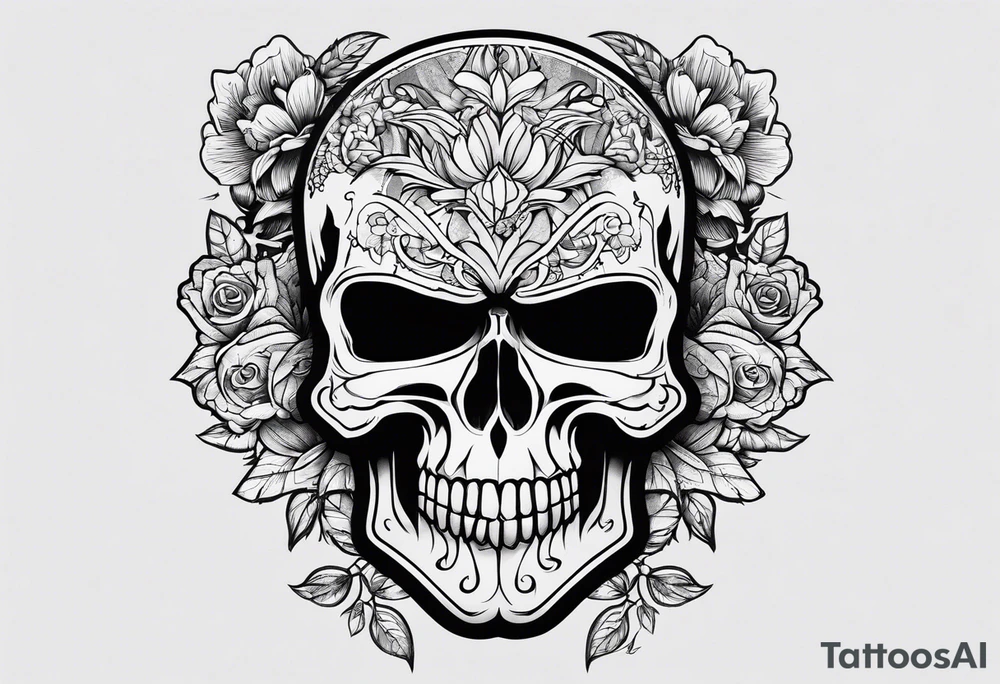 punisher skull tattoo idea