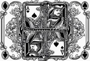 Jack of hearts playing card tattoo idea
