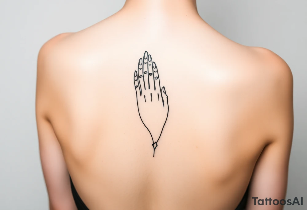 Lorbeerkranz hand tattoo idea