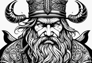 bad ass viking fisherman tattoo idea