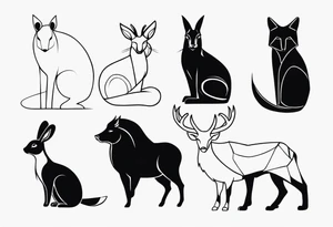 ANIMALS tattoo idea