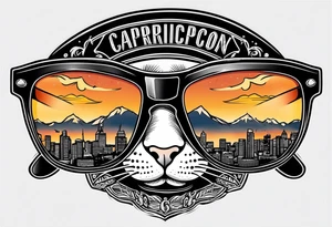 capricorn sunglasses Officer tattoo idea