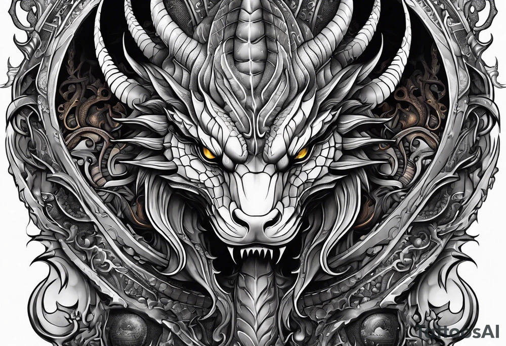 Dragon, uroboros tattoo idea