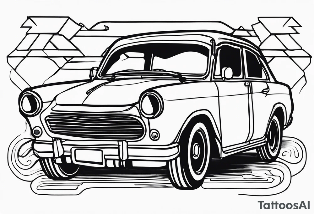 car ride tattoo idea