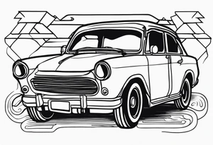 car ride tattoo idea
