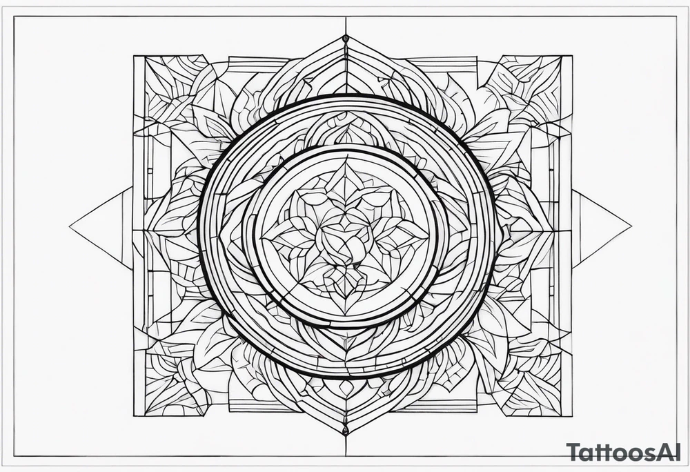 Patchwork unique tattoo idea