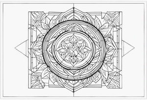 Patchwork unique tattoo idea