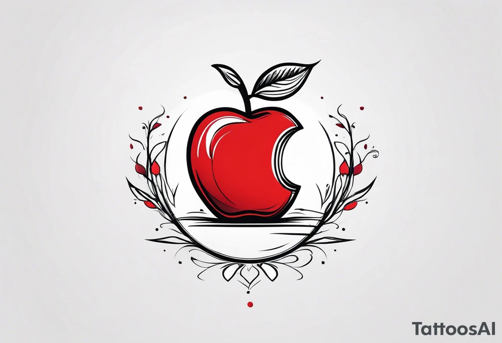Red Apple tattoo idea
