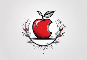 Red Apple tattoo idea