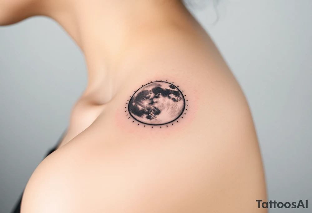 The moon tattoo idea