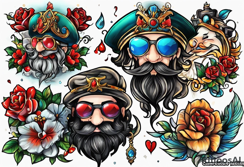 incorporate ideas from count zero 
book series
 into a sybmolic tattoo tattoo idea