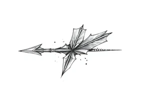 one arrow the look down tattoo idea