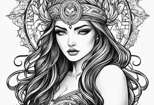 virgo zodiac sign tattoo idea