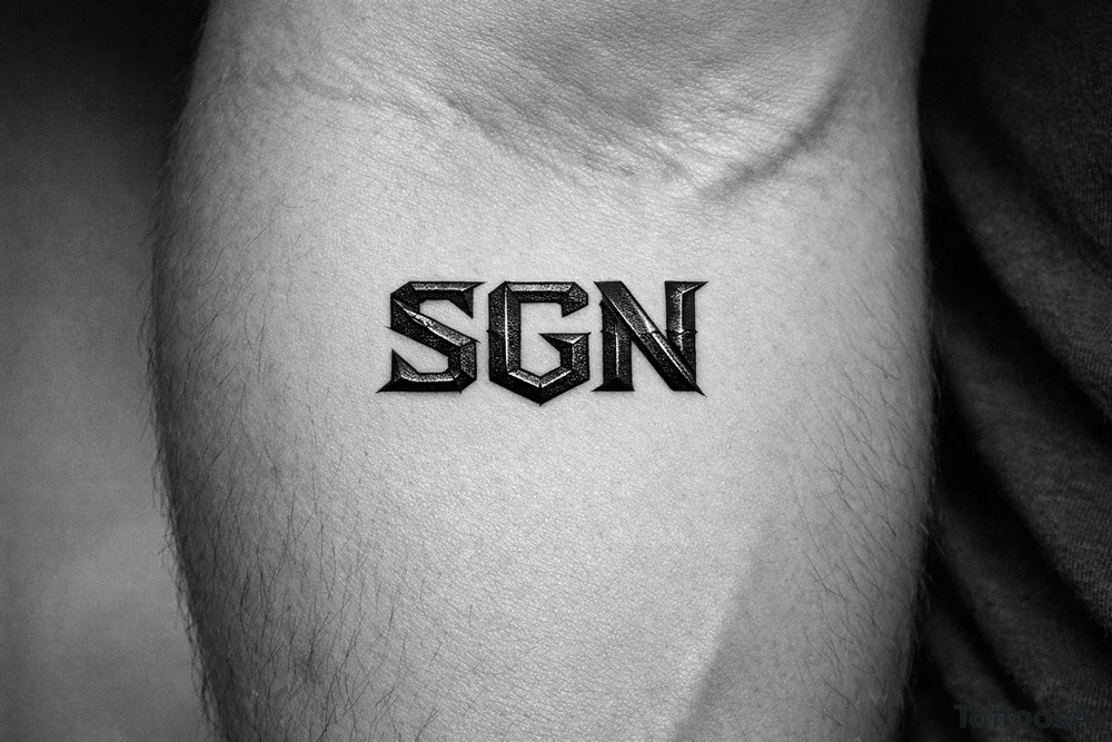 SGN tattoo idea