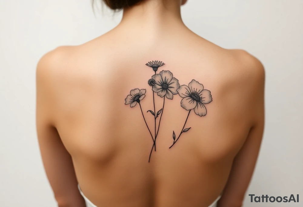 Flowers tattoo idea