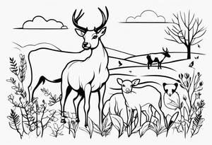 ANIMALS IN FARM tattoo idea