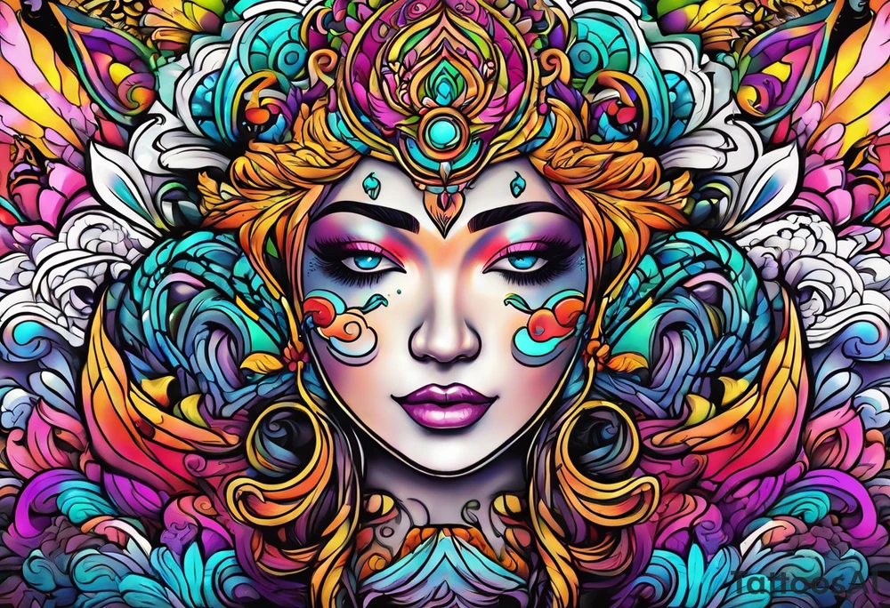 Ecstasy MDMA psychedelic PTSD exploration tattoo idea