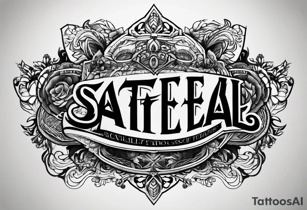 tattoo ideas with the word (STEAL) tattoo idea