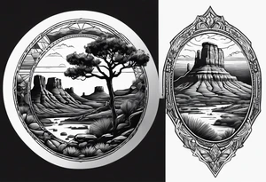 Canyonlands national park, forearm tattoo idea