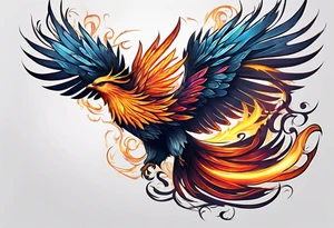 phoenix attacking tattoo idea