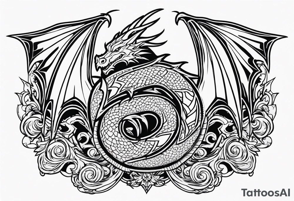 dragon Valhalla tattoo idea