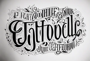 Word family tattoo idea