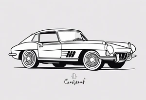 love in a car tattoo idea