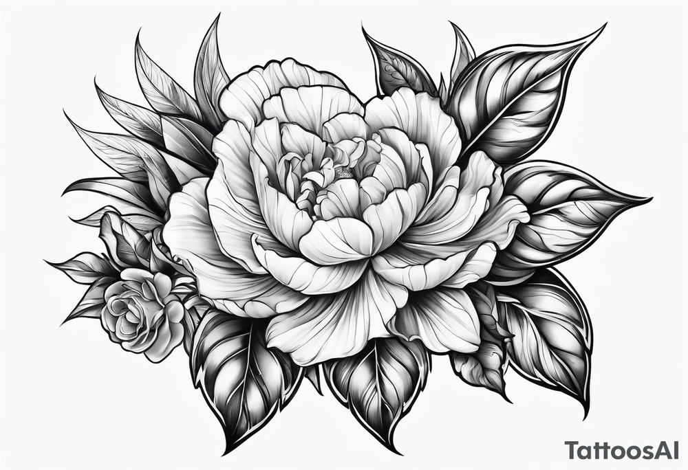 Flower with the name TEMPESTT as the stem tattoo idea Flower with the name TEMPESTT as the stem tattoo idea