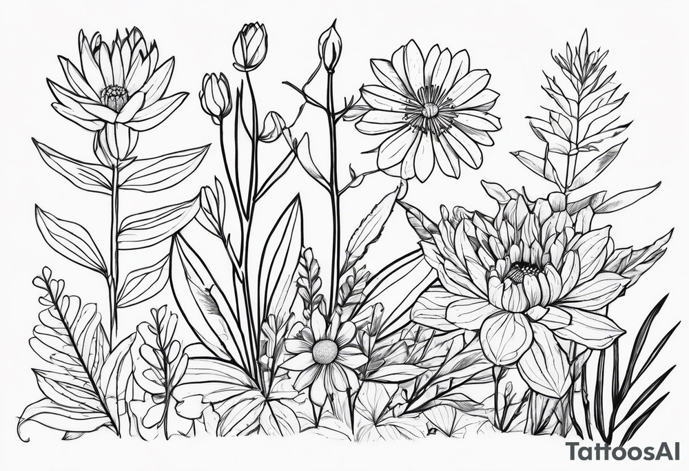 Pilbara region native plants and flowers, Kimberley region native plants and flowers tattoo idea