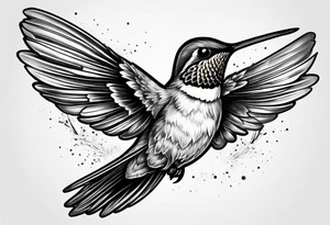 humming bird
on bicep tattoo idea