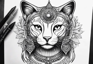 Bastet Goddes tattoo idea