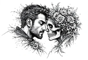 Family, brothers, skull, mom tattoo idea