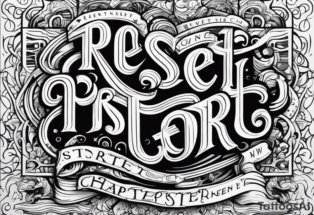 Reset and restart of a new chapter tattoo idea