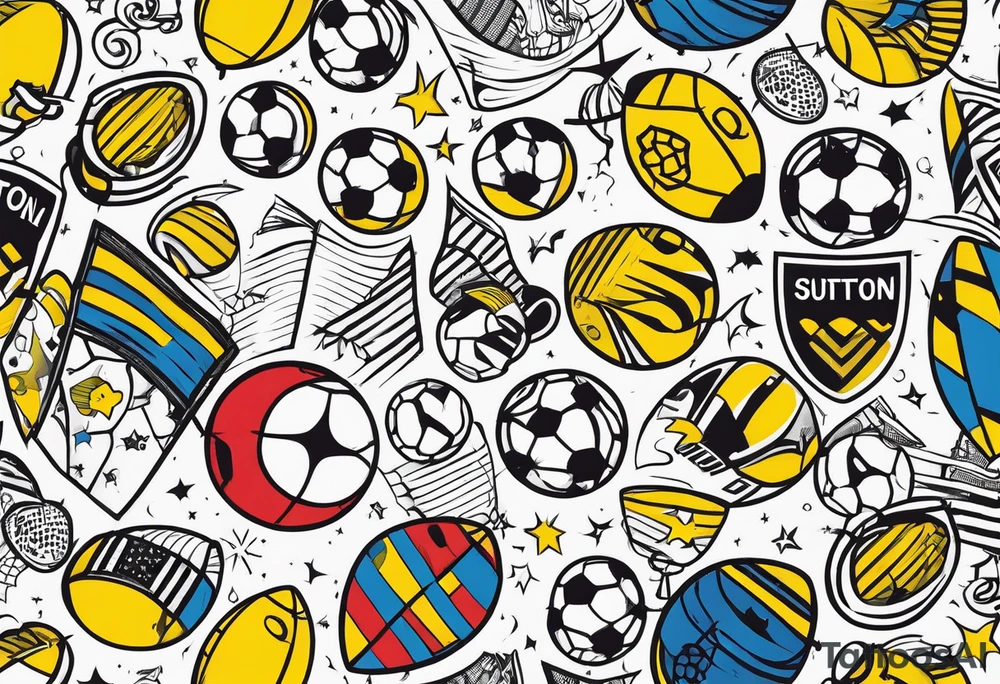 football, Sutton United tattoo idea