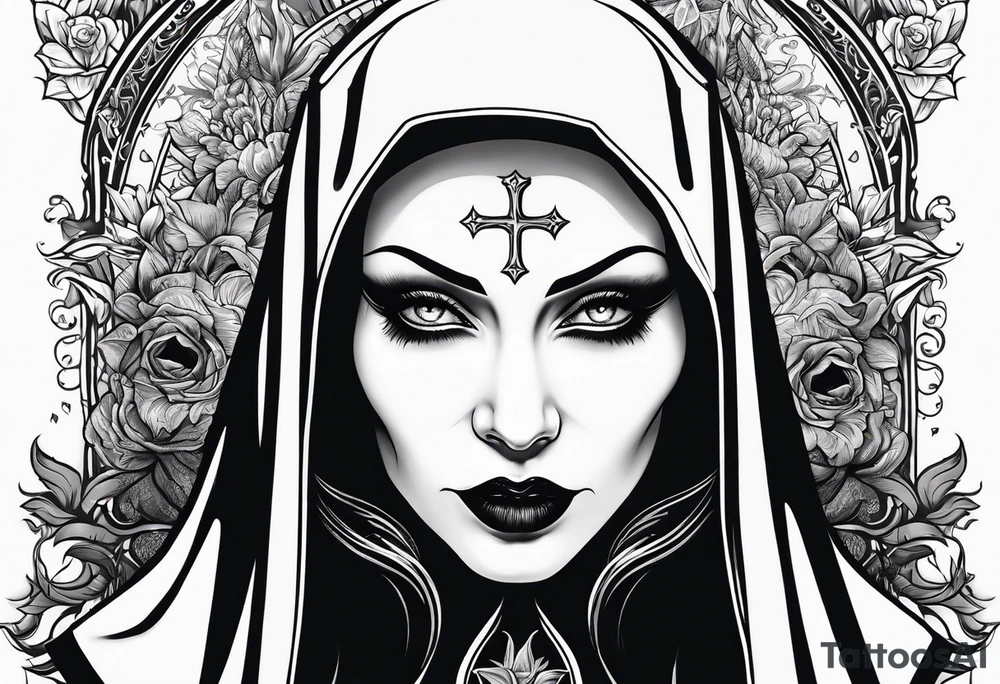 Evil nun. Demons tattoo idea