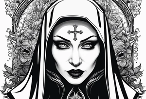 Evil nun. Demons tattoo idea