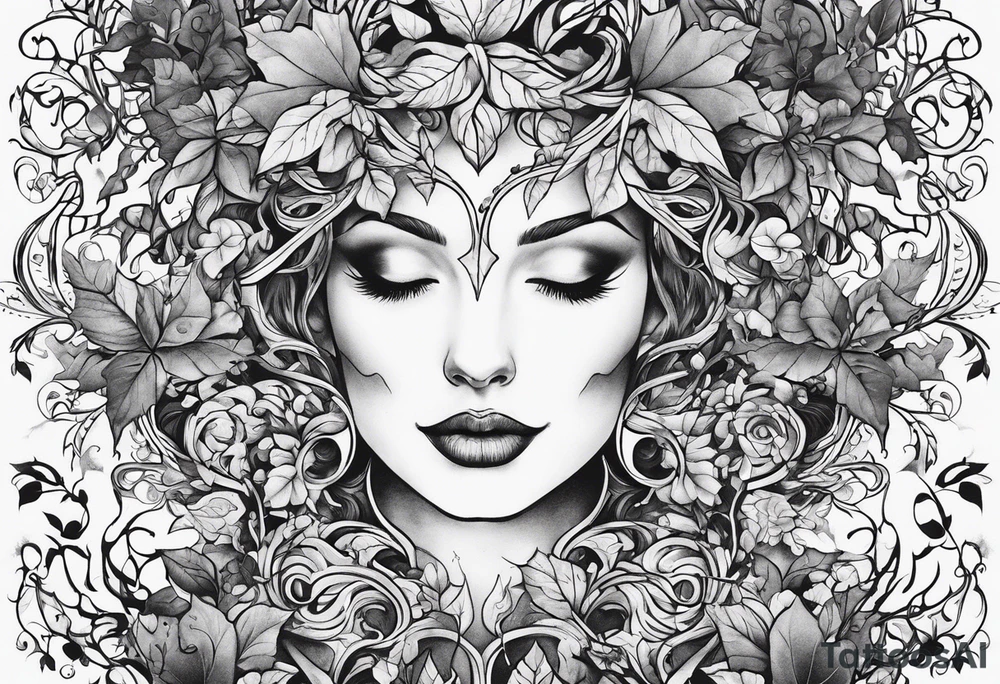 ivy vine tattoo idea