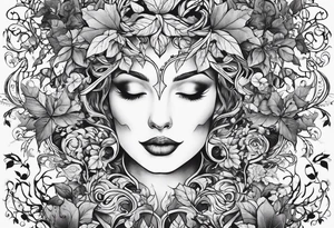 ivy vine tattoo idea